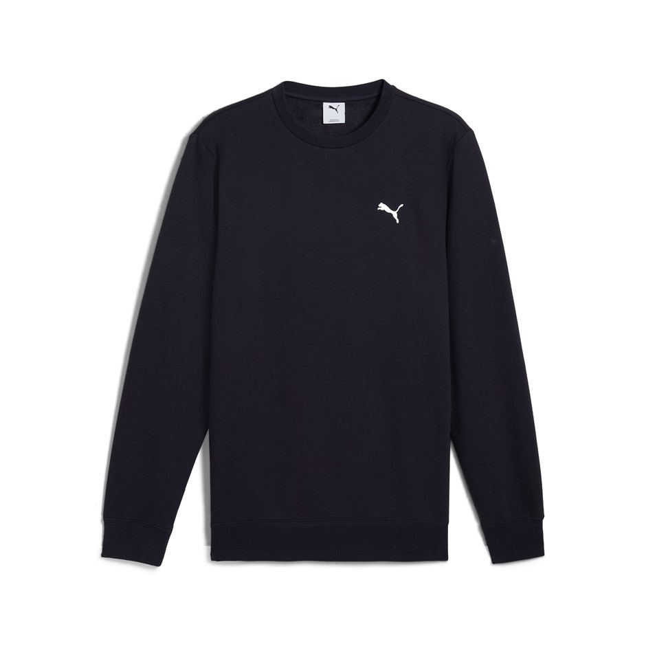 PUMA Men's ESS Fleece Crew, Size S, 66% Cotton, New Navy (16), 199181.