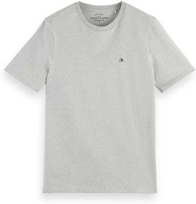 SCOTCH & SODA Men's Organic Cotton Jersey t-Shirt Short-Sleeve T-Shirts, Si