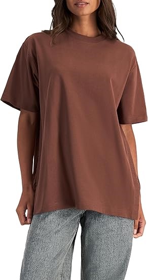 CHAMPION Women's Rochester Capital Tee, Large, Time Out Brown CSI, CQJYN. R