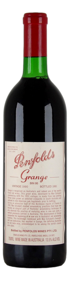 Penfolds Bin 95 Grange 1990 (1x 750mL), SA.