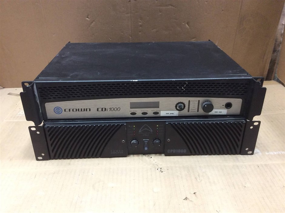 Crown CDi 1000 Power Amplifier + Wharfedale Pro CPD1000 Power Amplifier