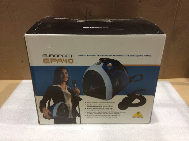 Behringer Europort EPA40 40-Watt PA System With Microphone and Rechargeable