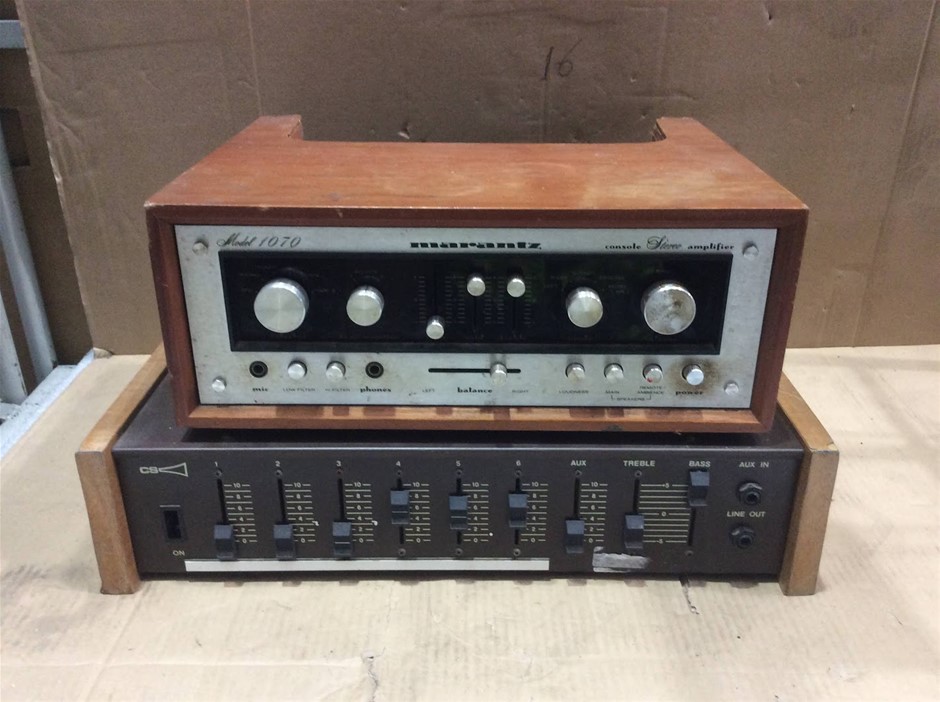 Marantz Model 1070 Stereo Amplifier + Graphic Equalizer Audio Unit