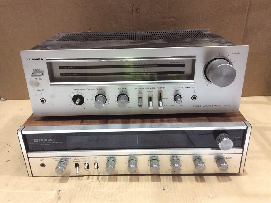 Toshiba SX-150C Stereo Receiver + Toshiba SB-A30 Stereo Amplifier