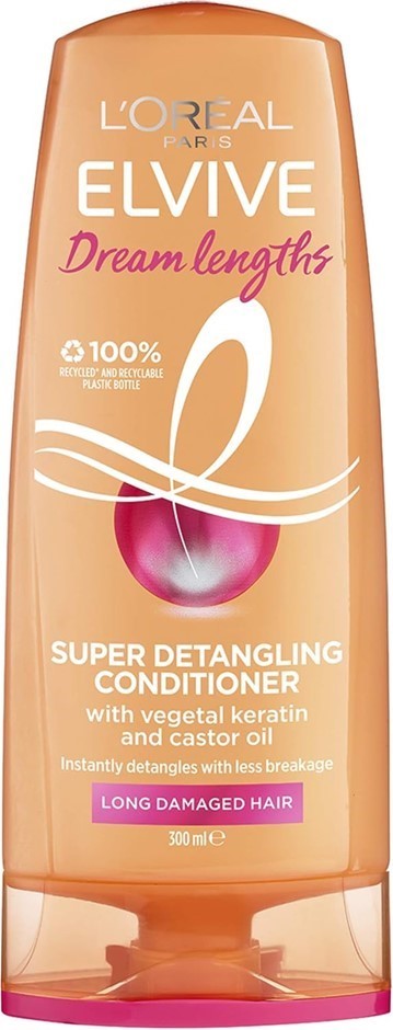 2 x L'OREAL Paris Dream Lengths Super Detangling Conditioner, 300ml. N.B: D