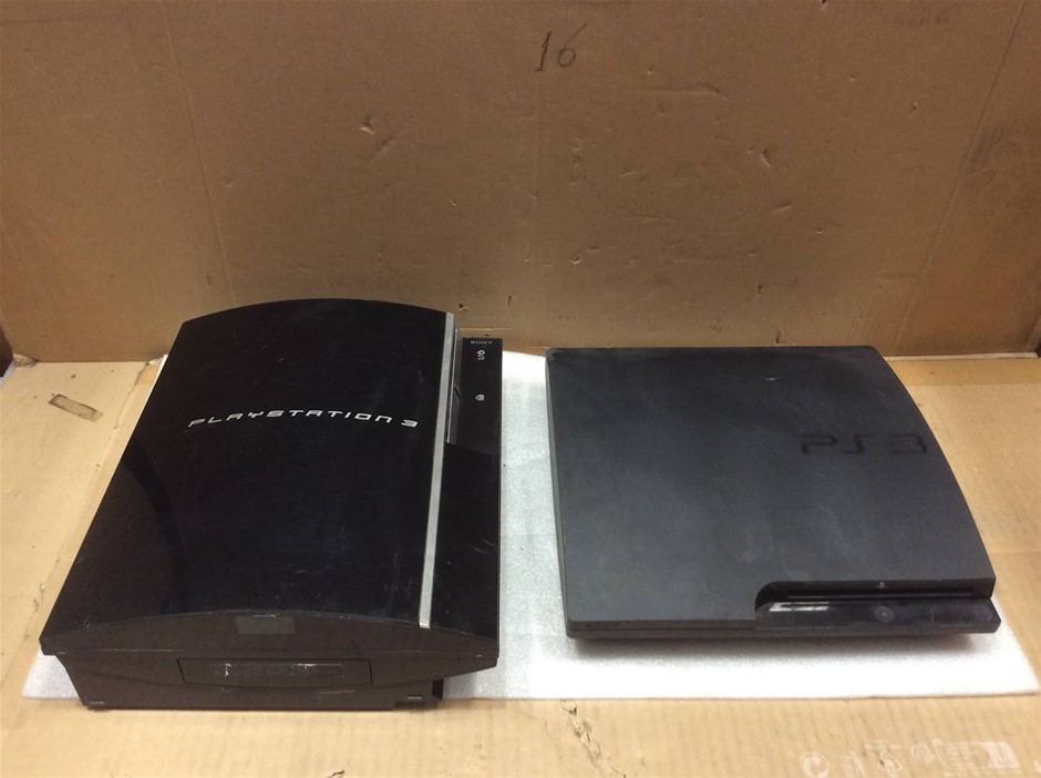 Sony PlayStation 3 CECH-3006B and CECHH02 Game Consoles (Lot of 2)