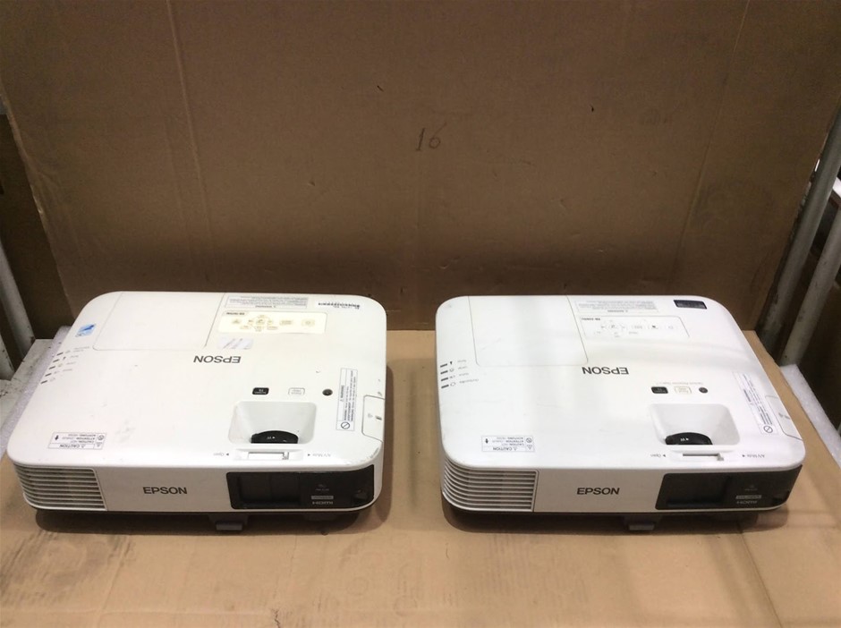 Epson EB-1975W and EB-2265U LCD Projectors (Lot of 2)