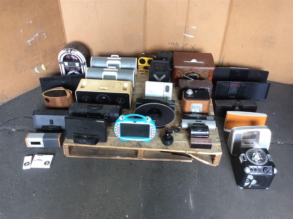 Mixed Audio Equipment (Speakers, Radios, Boomboxes, Media Players)