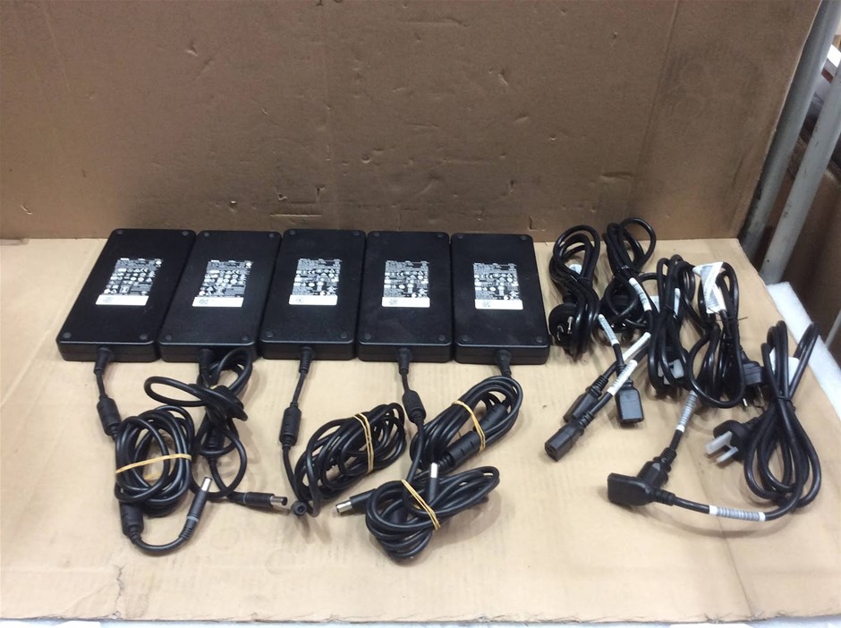 Dell 240W Laptop Power Adapters (Lot of 5)