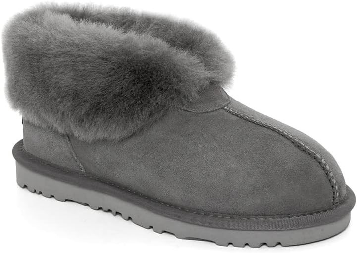 OZWEAR UGG Unisex Kids Adrian Water Resistant Ugg Boot, EU31/US11-12, Grey,