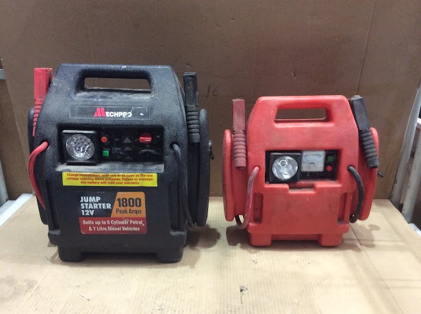 Mechpro 1800 Peak Amp 12V Mixed Brand Jump Starters (Lot of 2)
