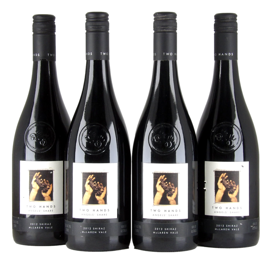 Two Hands Angel's Share Shiraz 2012 (4x 750mL), McLaren Vale