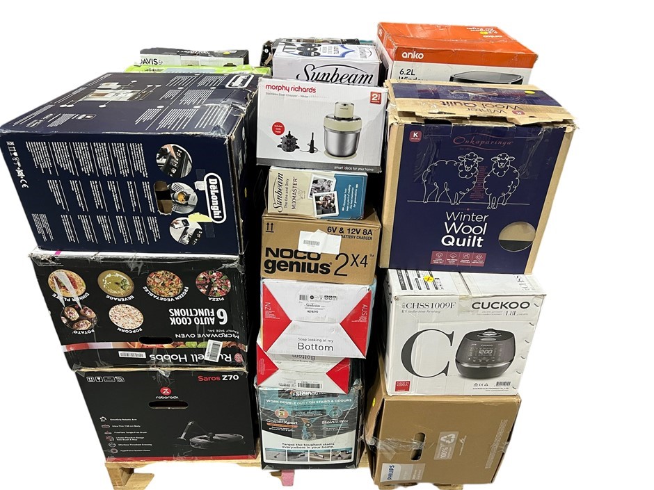 50 x Returned Assorted Kitchen and Home Appliances, comprising: Total