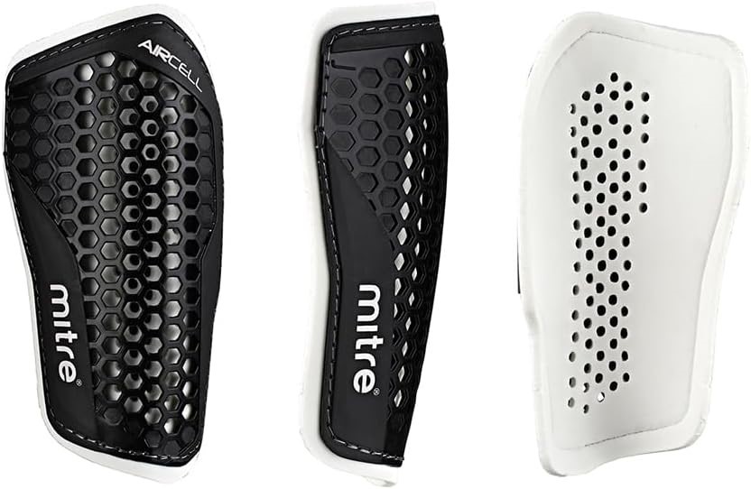 Mitre Aircell Football Shin Pads | Extremely Breathable | Impact Protection