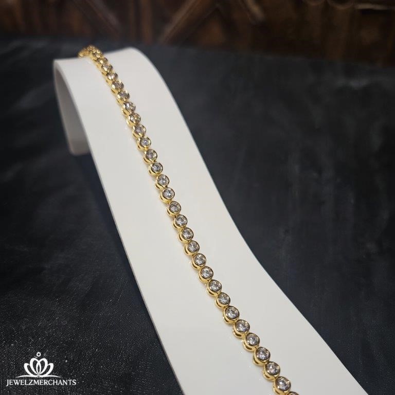 22K/Italy Gold Filled Bracelet -(stamped 22K/Italy)-Warranty Quality-Bonus