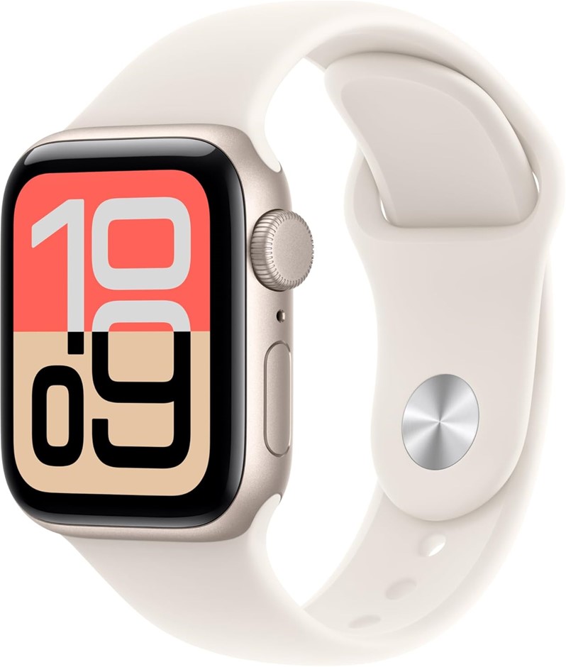 Apple Watch SE (3rd Gen) [GPS, 40mm] Starlight Aluminium Case with Starligh