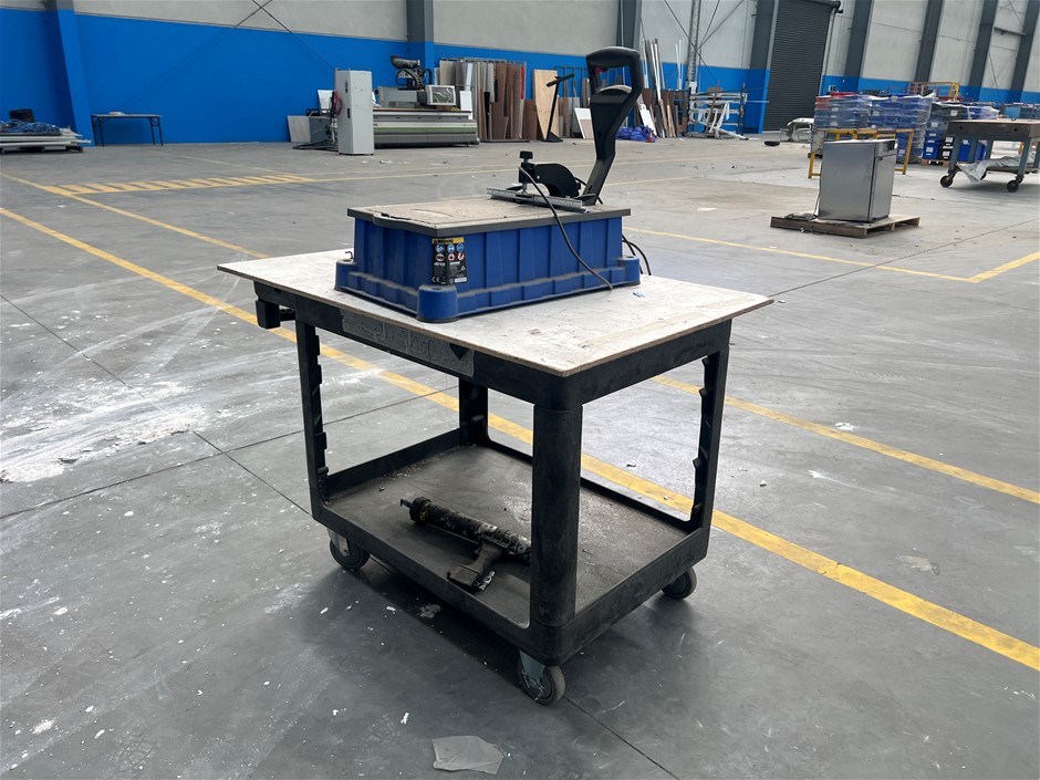 Trolley with Key Pocket-hole Machine