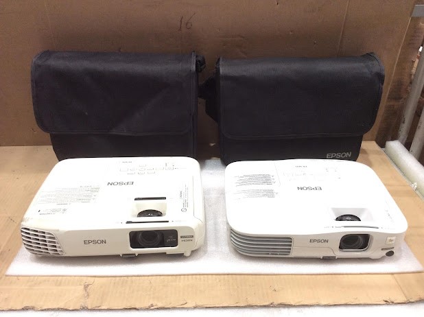 Epson EB-W18&EB-W10 LCD Projectors (Lot of 2)