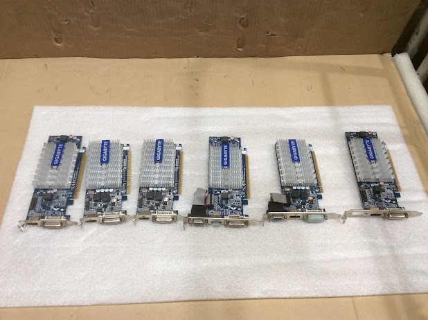 Gigabyte GV-N210SL-1GI Mixed Model Graphics Cards (Lot of 6)