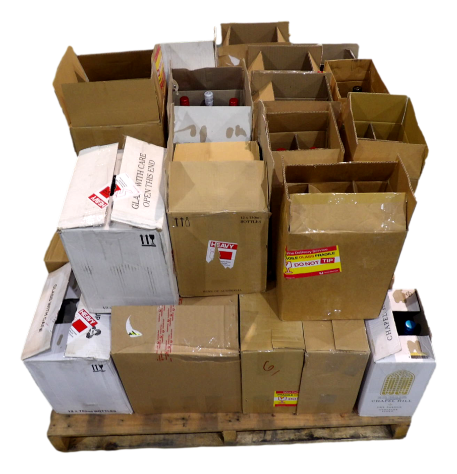 Pick Up Pallet of Wine Approx 21 Assorted Cartons of Wine