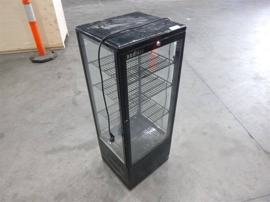 Bromic CT0100G4B Single Glass Door Commercial Countertop Display Fridge