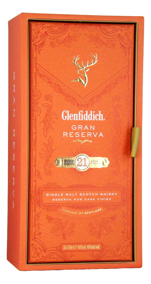 Glenfiddich Gran Reserva 21 Y/O Single Malt Scotch Whisky (1x 700mL) Scot