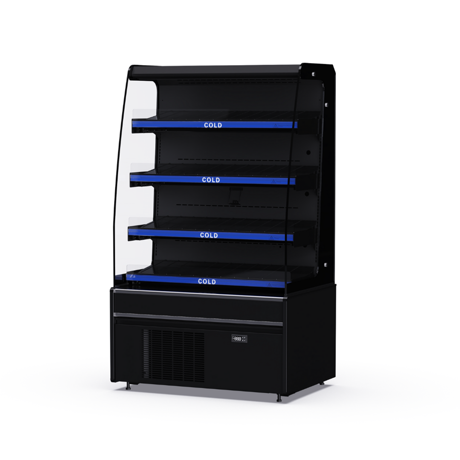 4 Shelves Self-Serve Curve Open Display Chilled