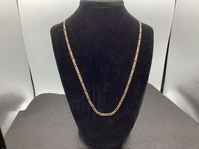 1 x Stamped 9ct Yellow Gold, Chain Necklet, No Clasp