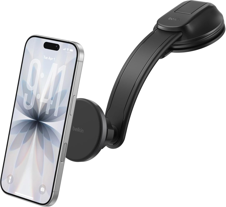 Belkin Wireless Car Charger, Magnetic Car Dash Mount w/ 1M USB C Cable, Qi2