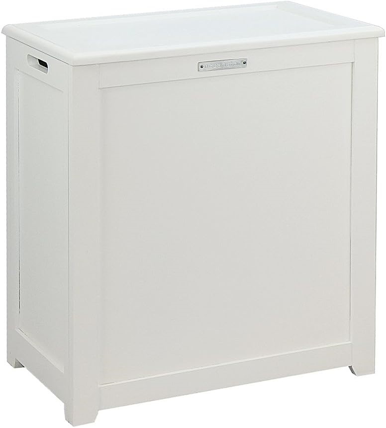 OCEANSTAR Storage Laundry Hamper, White (RH5513WHITE).