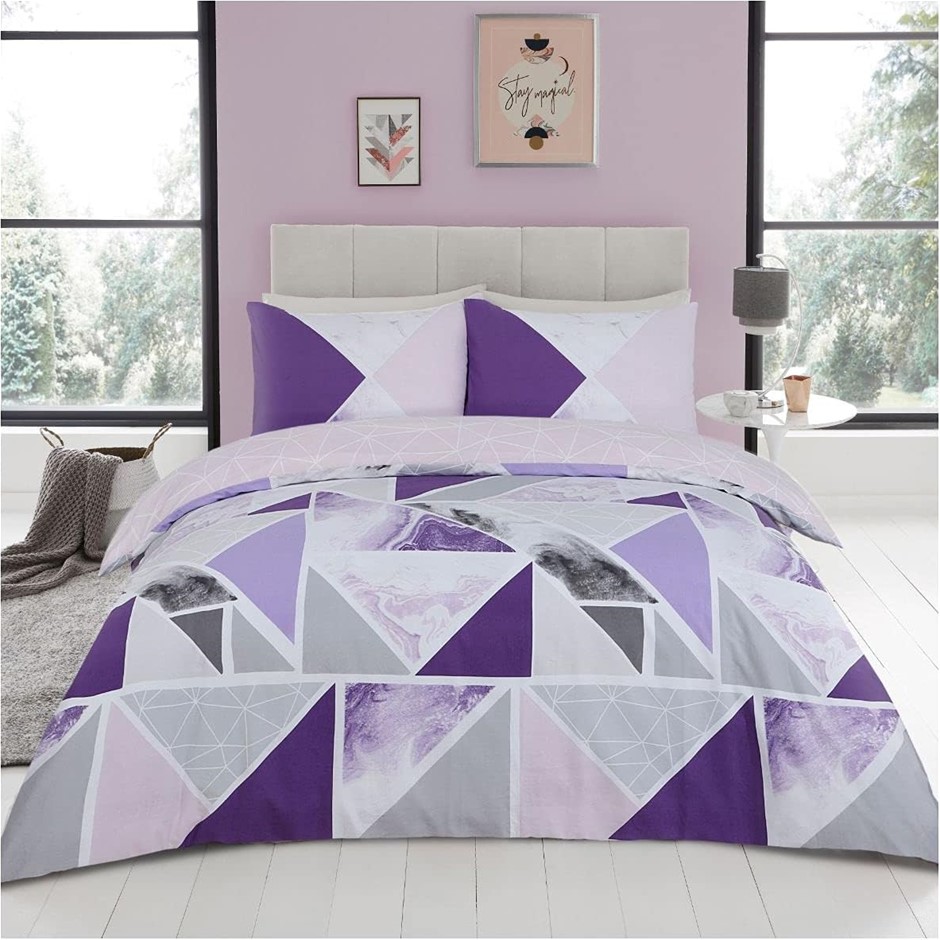 GC GAVENO CAVAILIA Super Soft Marble Duvet Cover Sets, Reversible Bedding D
