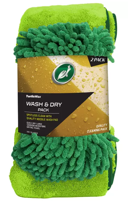 Turtle Wax Wash And Dry 2 Pack. NB: towel only.