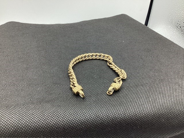 Acid Tested 9ct Yellow Gold, Chain Bracelet, No Clasp