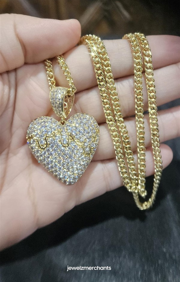 22KGF/Italy Stamped Yellow Gold Filled Chain and Pendant-60cm