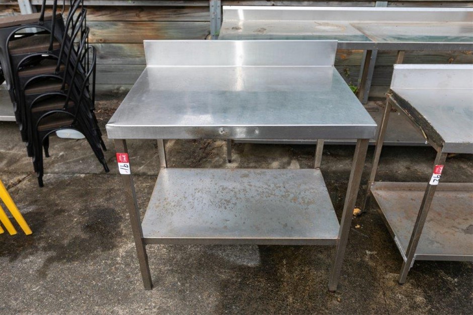Stainless Steel Prep Bench with Under Shelf