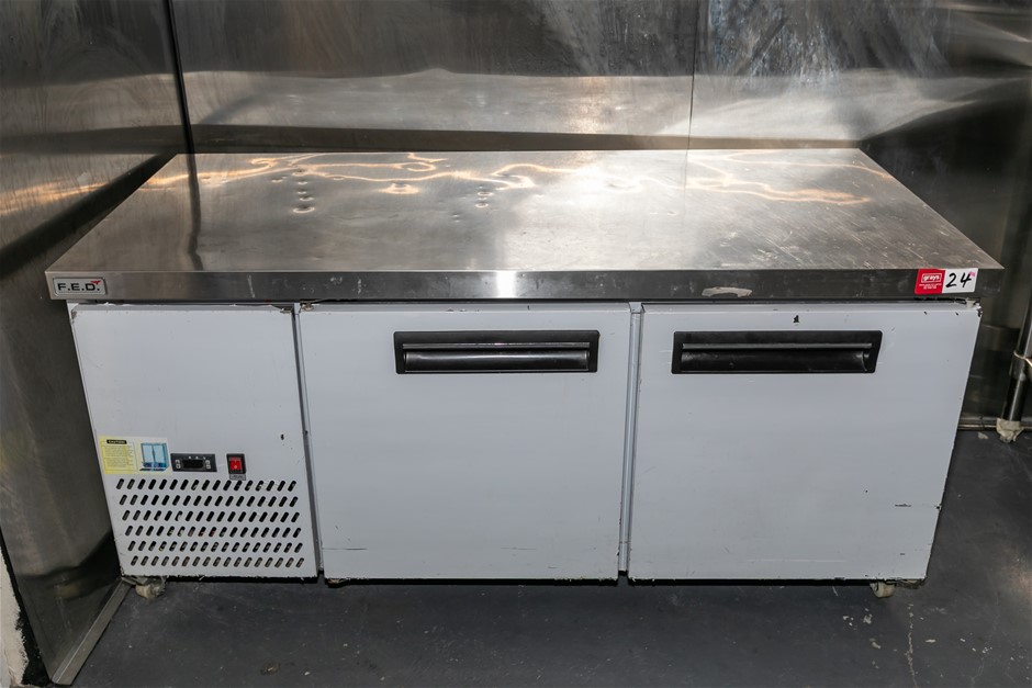 2021 FED LBF150 2 Door Under Bench Fridge Mobile