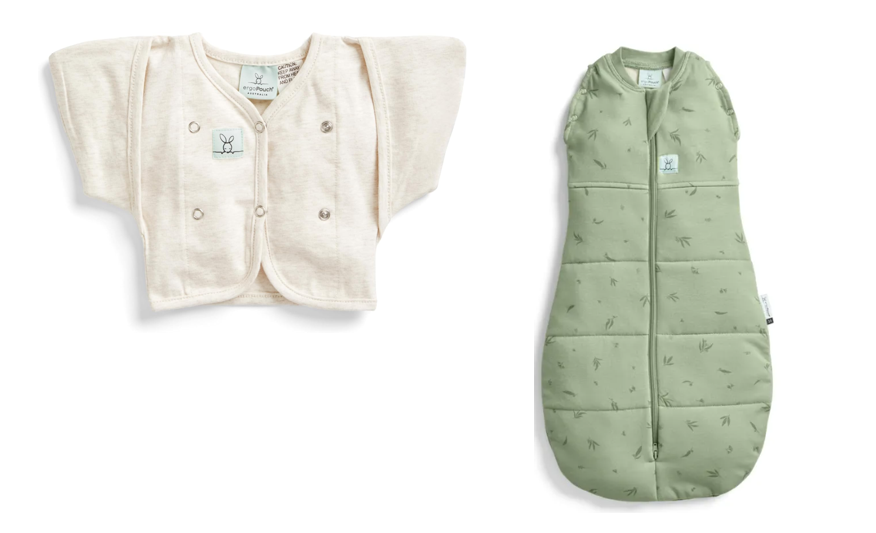 1 x ERGOPOUCH 0.2 Tog Butterfly Cardi for 2-6 Months Baby, Oatmeal Marle &