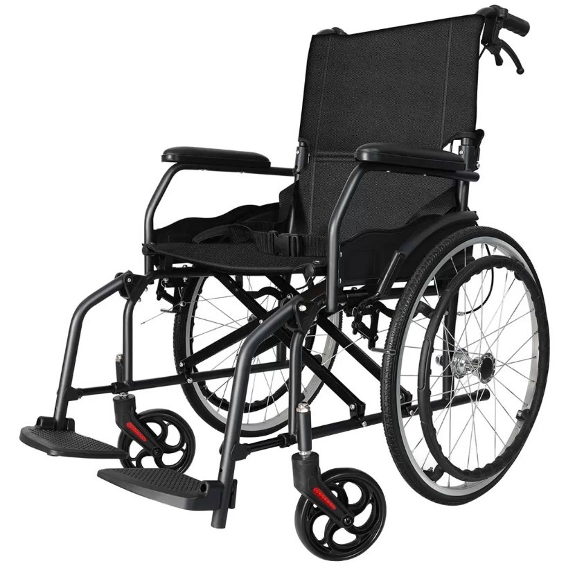 ALTUS Transport Wheelchair, Lightweight, Folding, Self Propelled, 20 Inch W