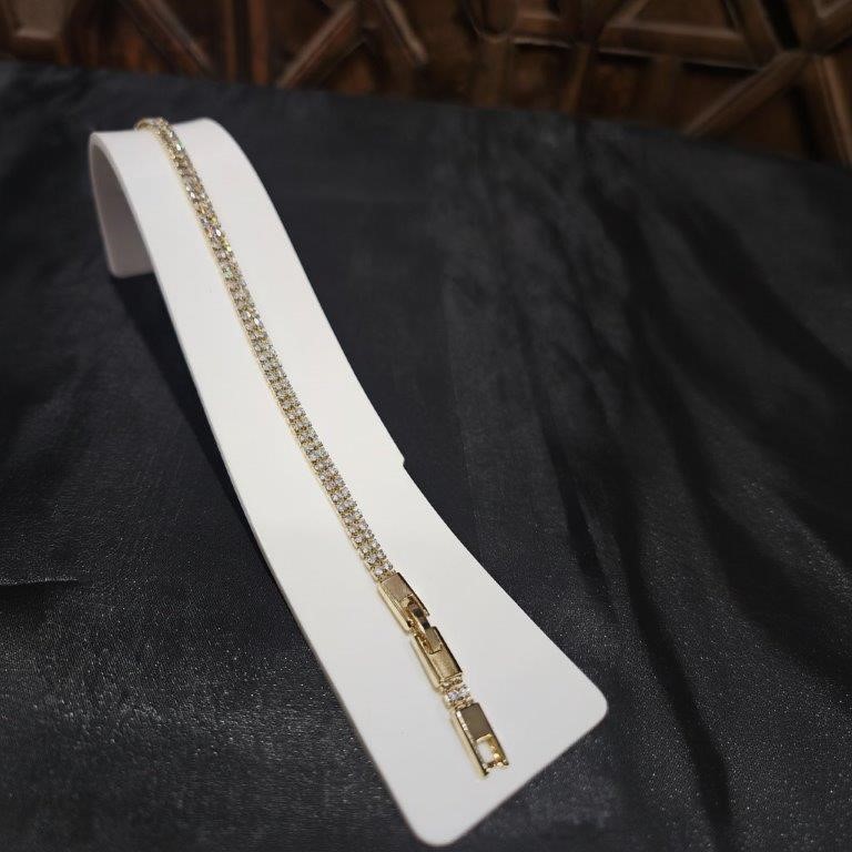 18K/Italy Gold Filled Bracelet -(18K/Italy)-Warranty Quality-Bonus Gift