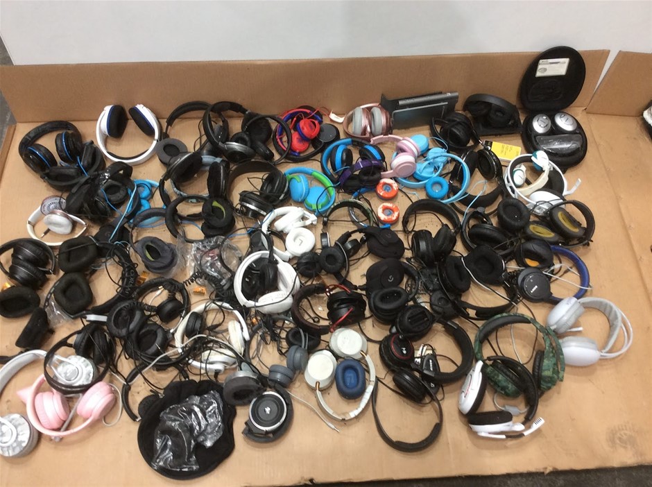 Mixed Headphones and Gaming Headsets Lot