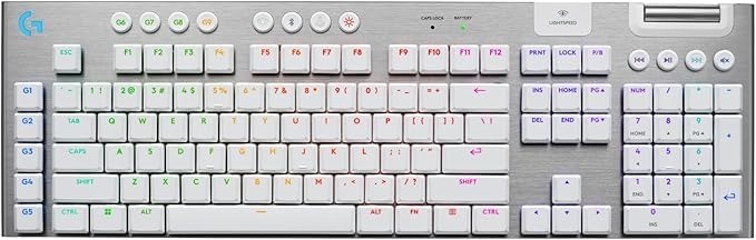 LOGITECH G915 X LIGHTSPEED Low-Profile Wireless Gaming Keyboard, Double-Sho