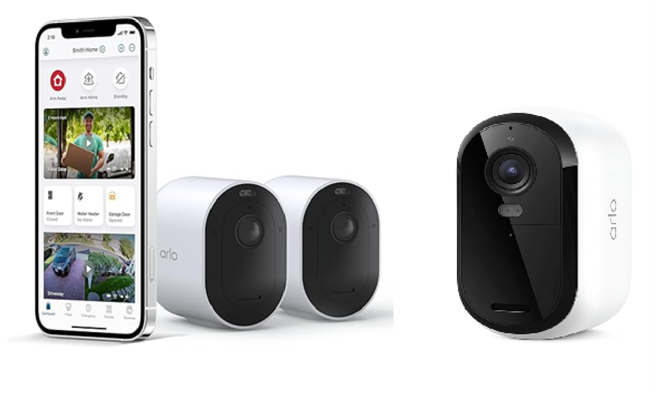 2 x Assorted Arlo Security Cameras. 1 x ARLO Essential Security Cameras Wir