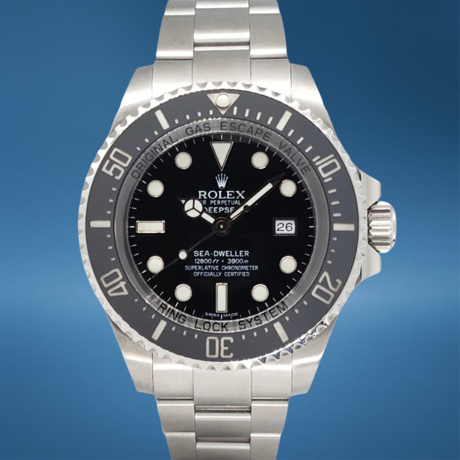 ROLEX SEA-DWELLER DEEPSEA 44MM STAINLESS STEEL 116660 AUTOMATIC BXP & COA