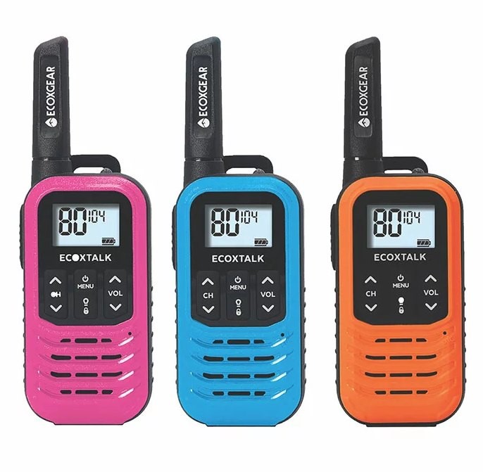 ECOXGEAR Handheld Radio Walkie Talkie 3 Pack EXG50 NB: damaged packaging