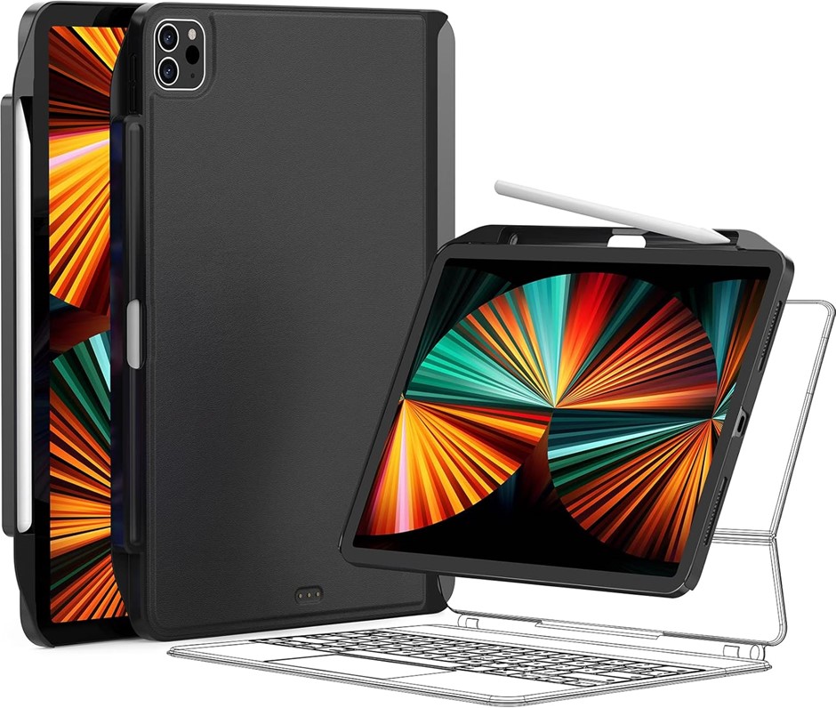 SWITCHEASY CoverBuddy Lite for iPad Pro 12.9" Case with Pencil Holder & Mag