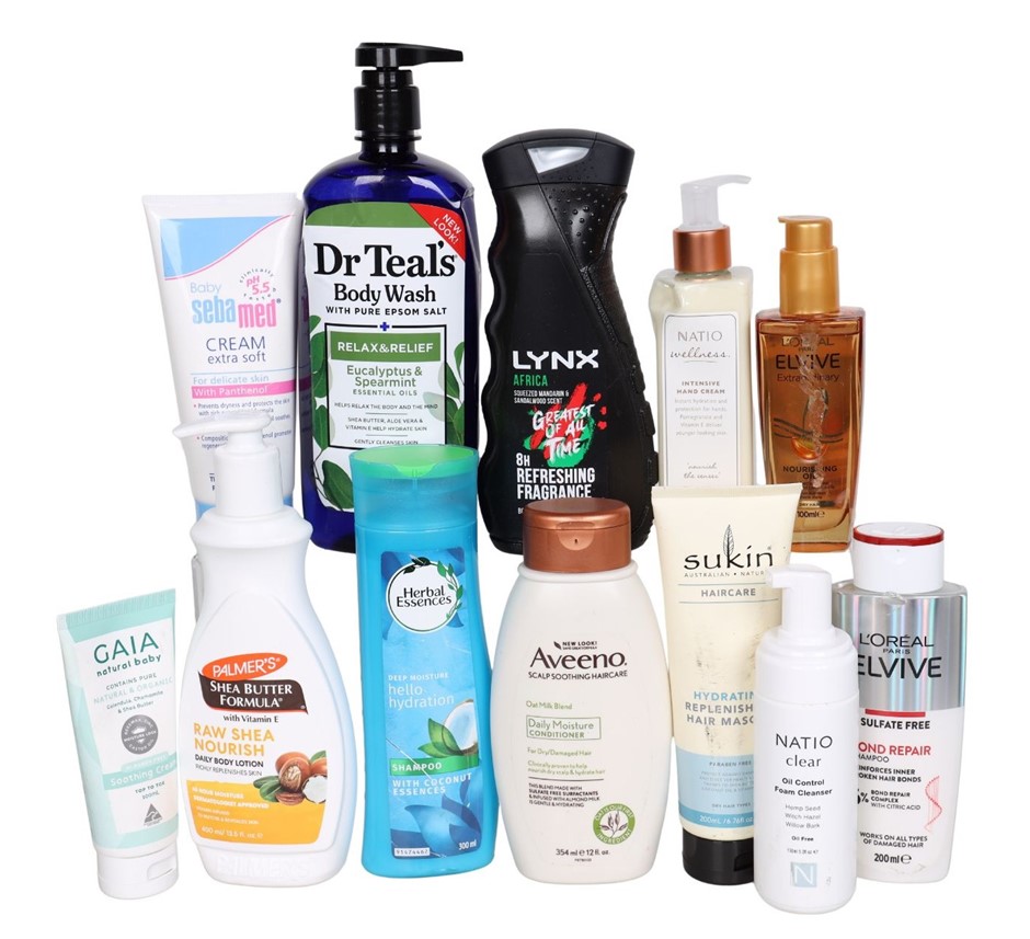 12 x Assorted Hair Care & Skin Care Products, Incl: L'OREAL, LYNX & More. N