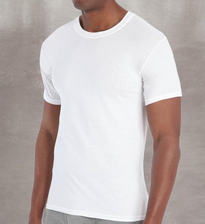 6 Pack x HANES Men's Ultimate Crew Neck Tee, White, Large, 7870W6. Buyers