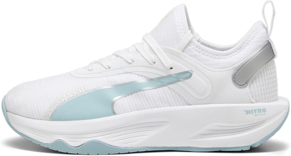 PUMA Women's PWR XX Nitro Sneaker, US9.5/EU40.5, White/Turquoise Surf, 3769