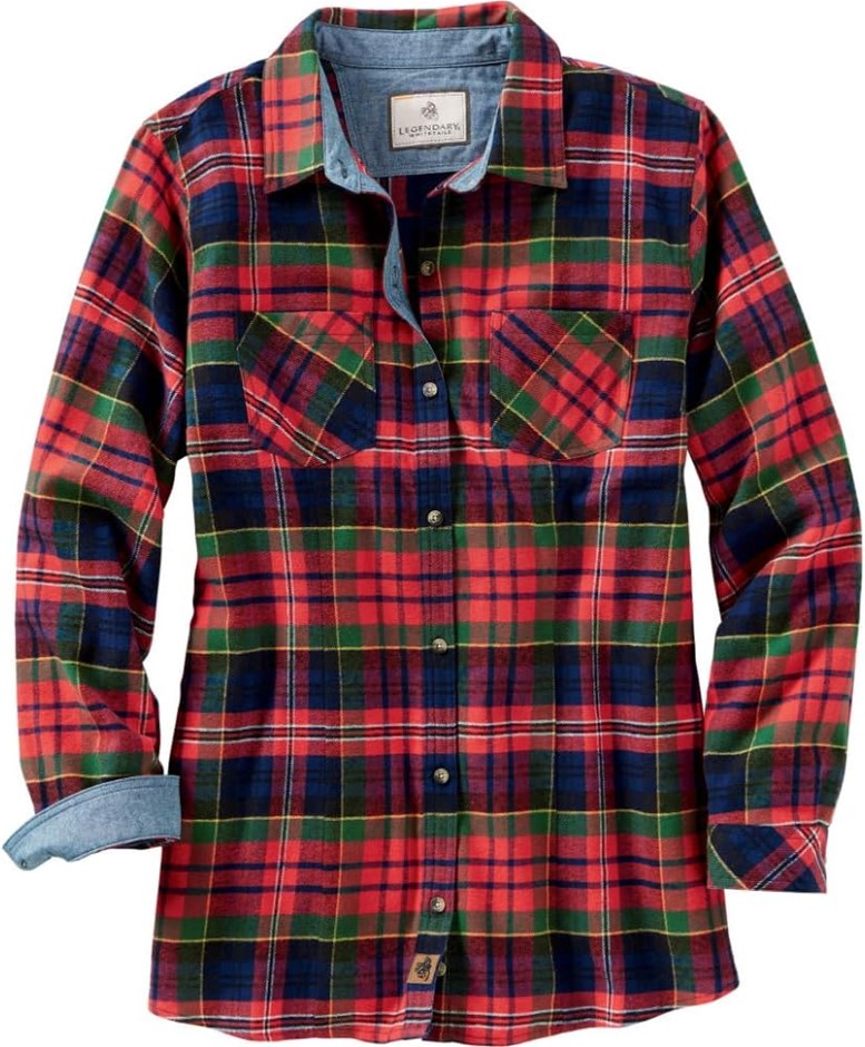 LEGENDARY WHITETAILS Women's Standard Cottage Escape Flannel Shirt, Medium,