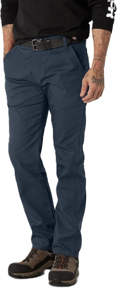 DICKIES Men's Tough Max Duck Carpenter Pant, 32W x 32L, Stonewashed Dark Na
